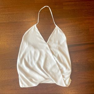 Zara White Halter Top